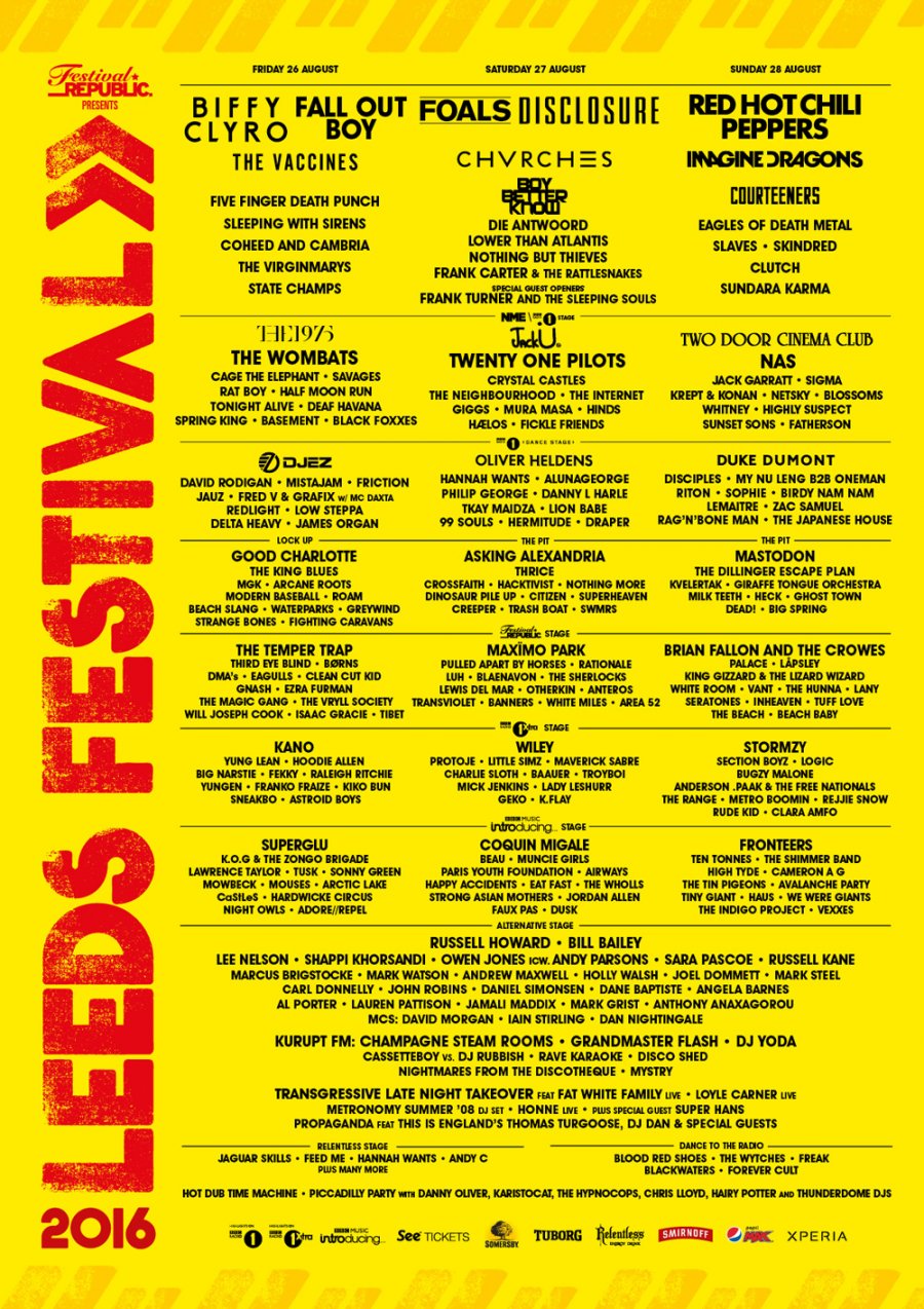 Leeds Festival Leeds 2016