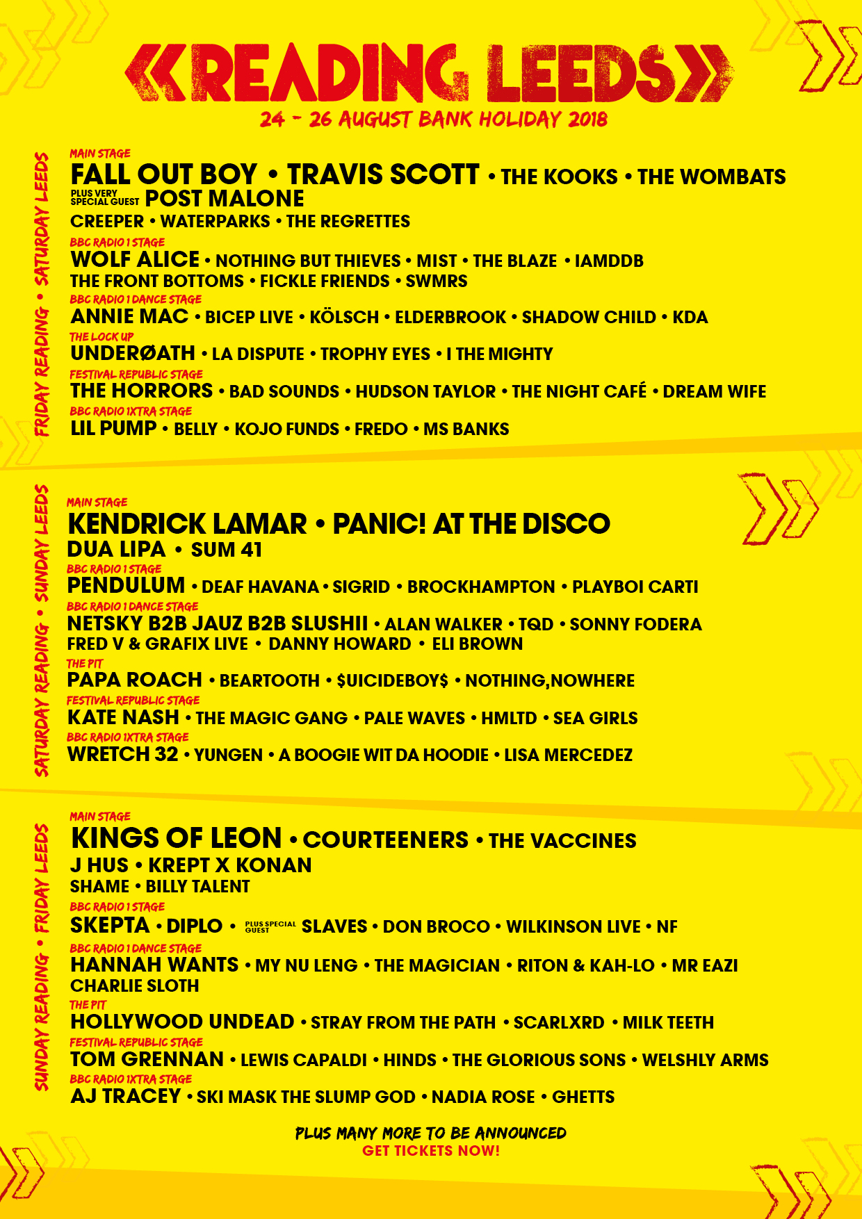 Leeds Festival 24 — 26 August 2018, Bramham Park
