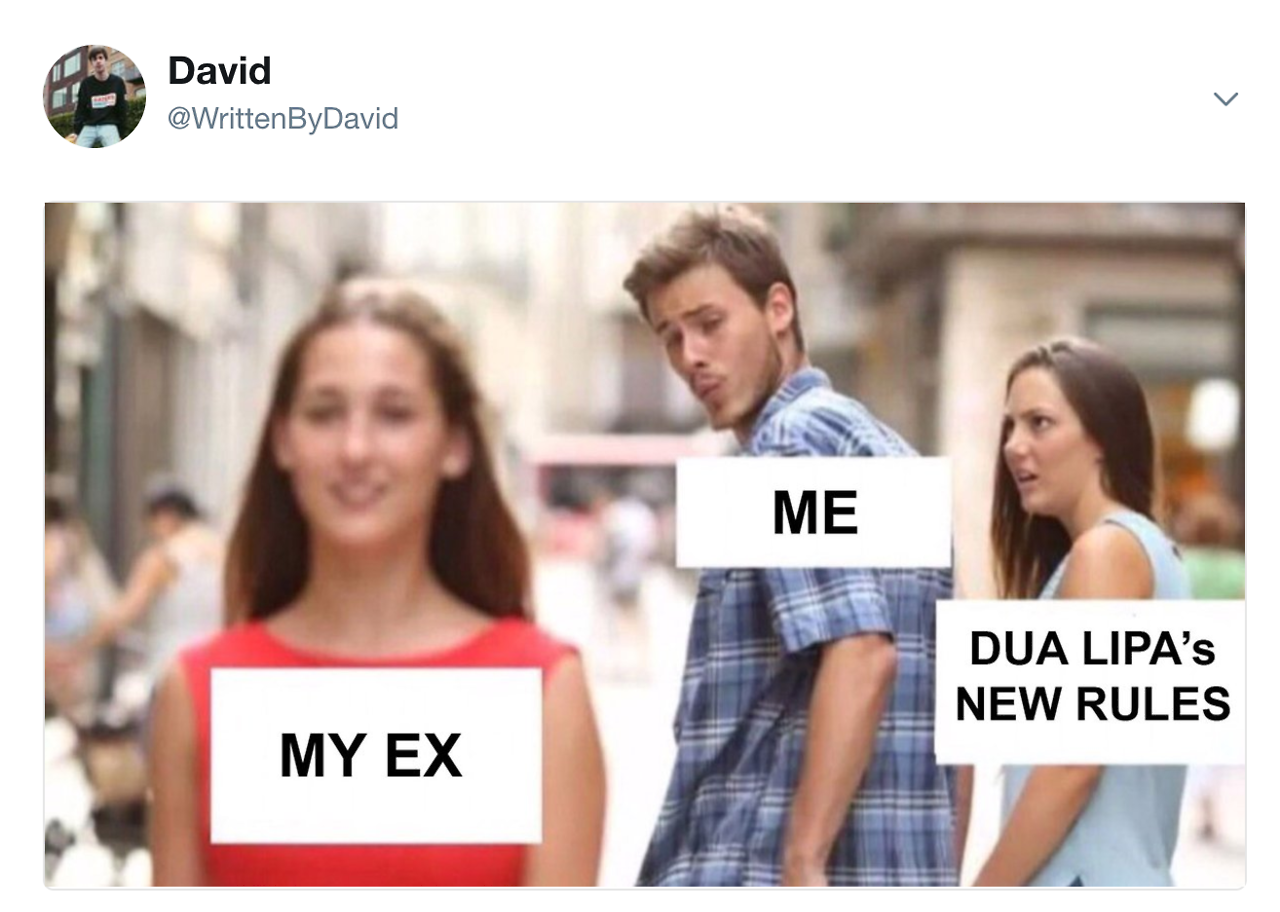 Dua Lipa Meme New Rules