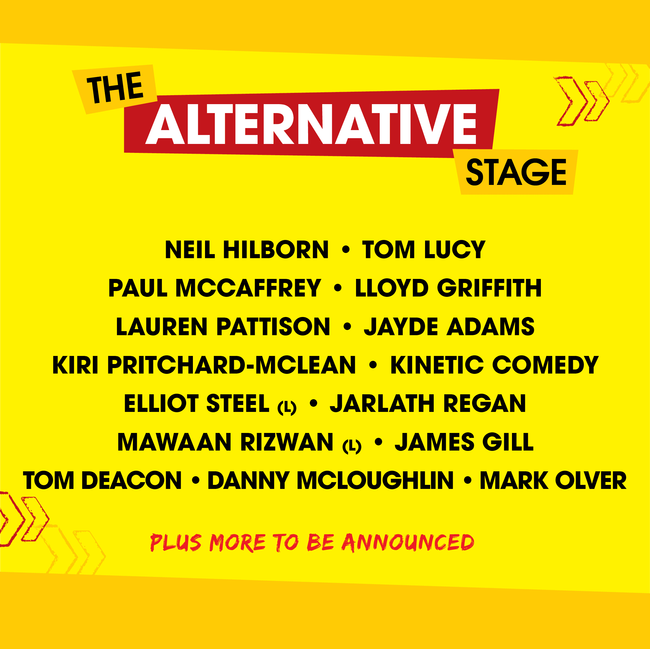 Alternative Stage 2018 line up
