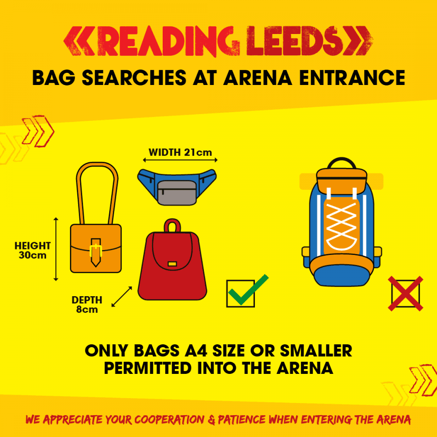 Bag Restrictions Leeds Festival