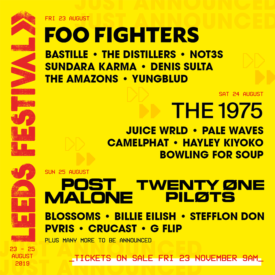 Leeds Festival 23 — 25 August, Bramham Park