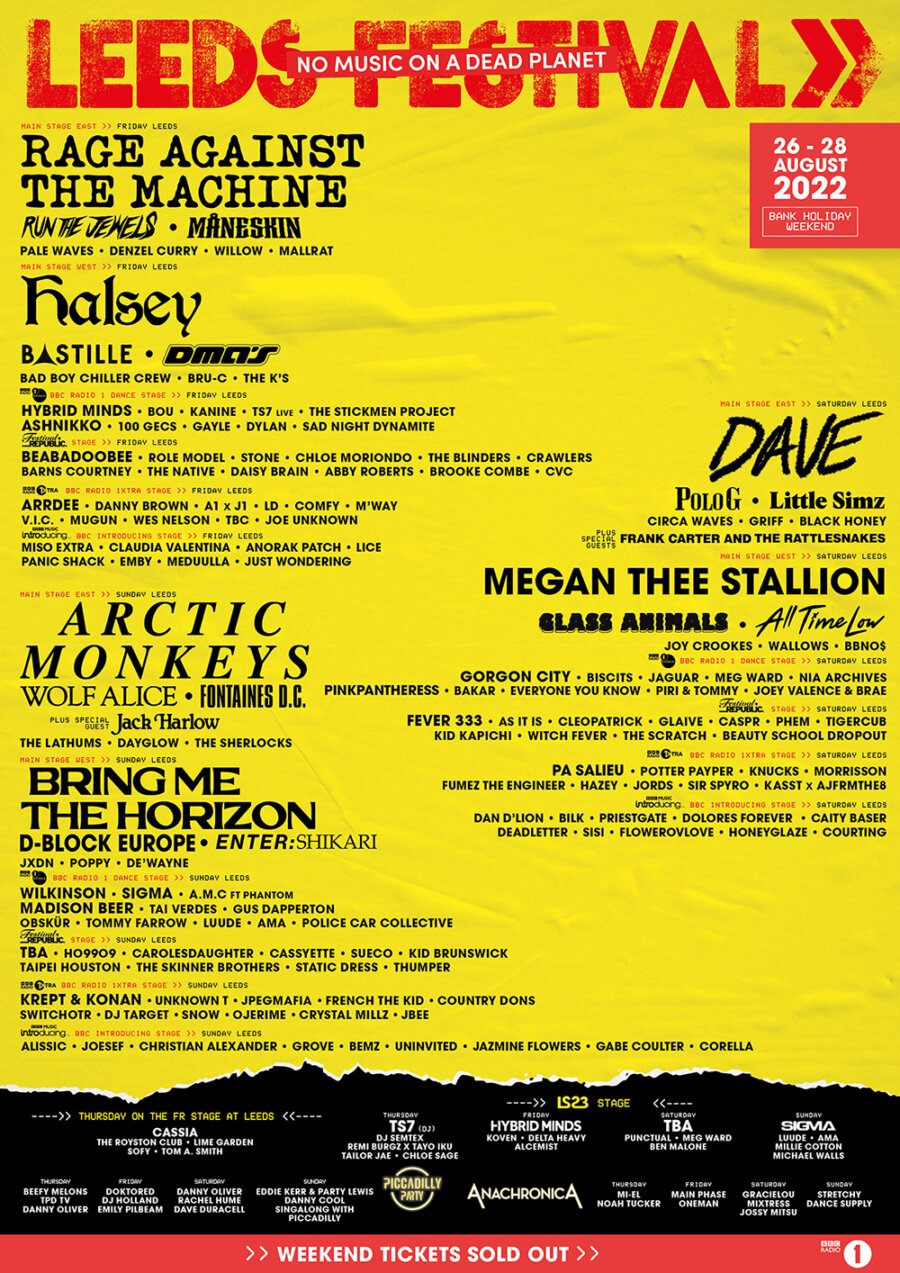 Leeds Festival Bramham Park » 26 28 August 2022