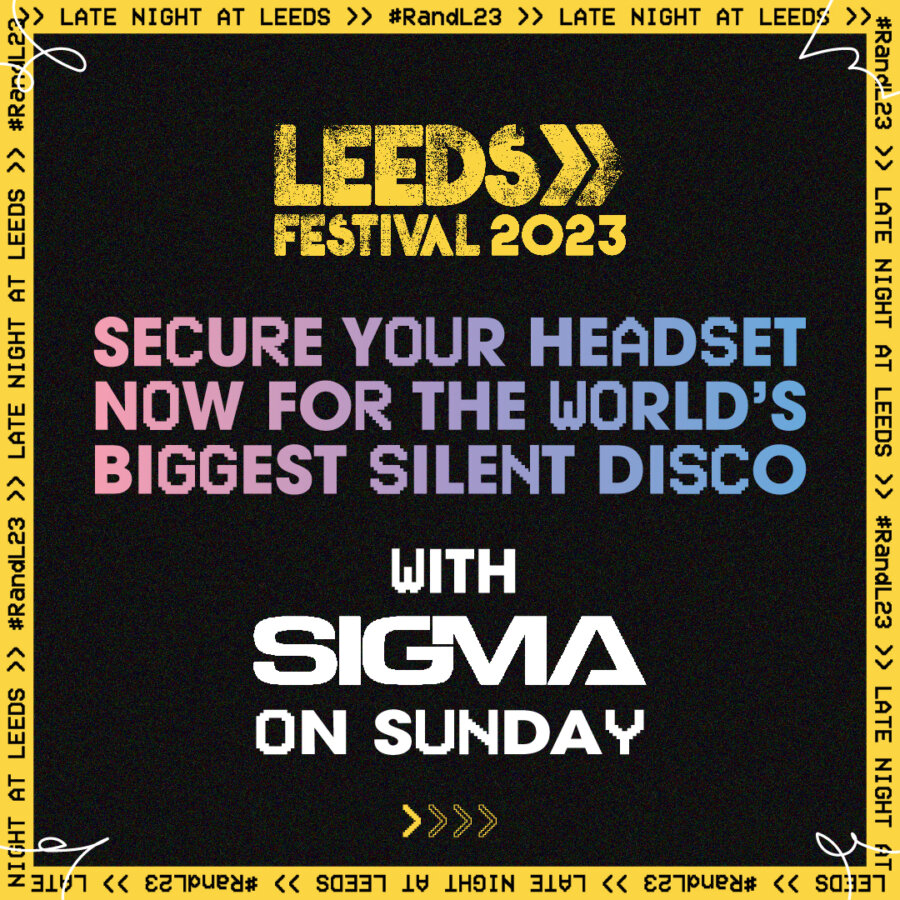 Secure your headset now for the world's biggest silent disco with SIGMA on Sunday night