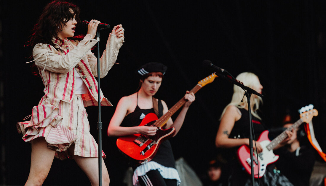 Last Dinner Party performing at Leeds 2024