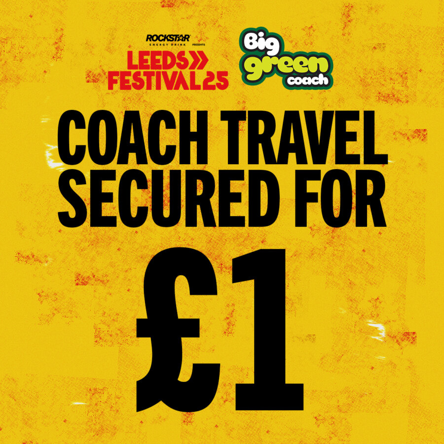 Leeds Festival & Big Green Coach Coach Travel Secured for £1